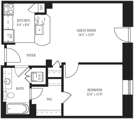 Carolina 1EE.jpg - CA-EE One Bedroom, One Bathroom
