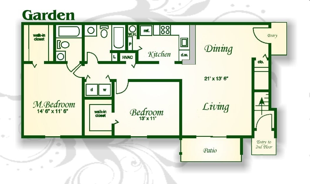 2BR/2BA - The Iris Garden