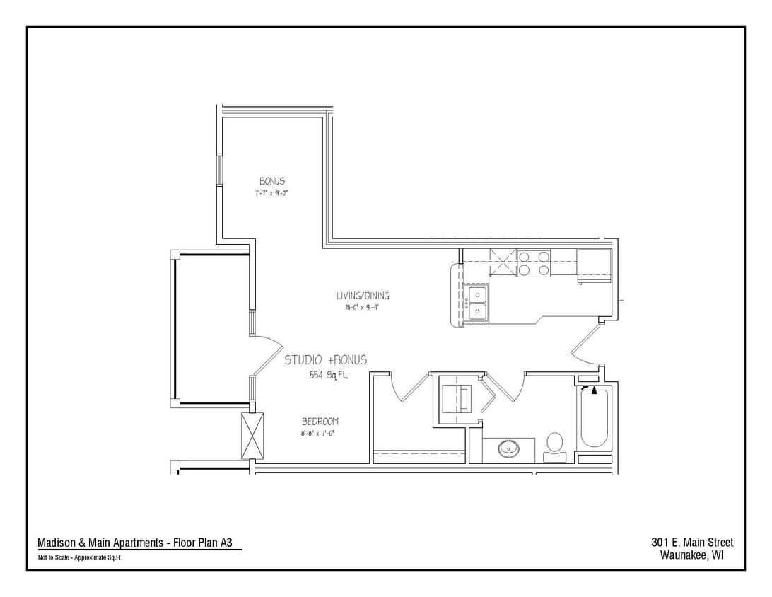 Floor Plan - Studio A3