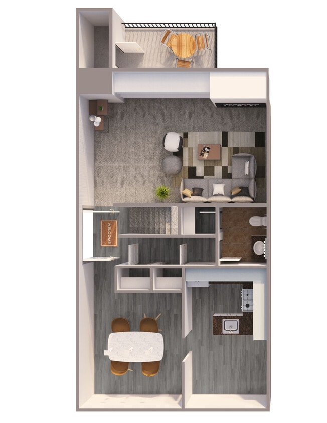 Floor Plan - Three Bedroom 2.5 Bath TH Cypr