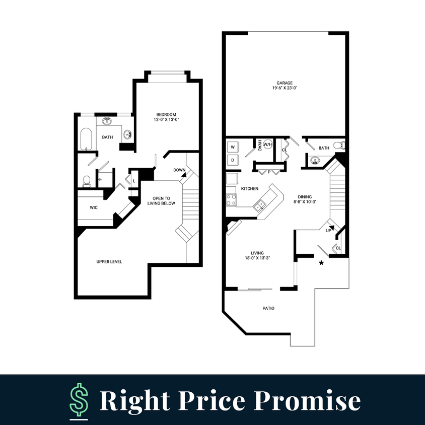 Floor Plan - La Plata Townhome