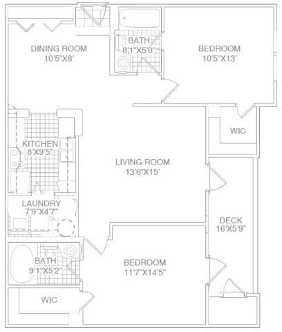 Two Bed Two Bath Split with Patio-Renovated - Two Bed Two Bath Split with Patio-Renovated
