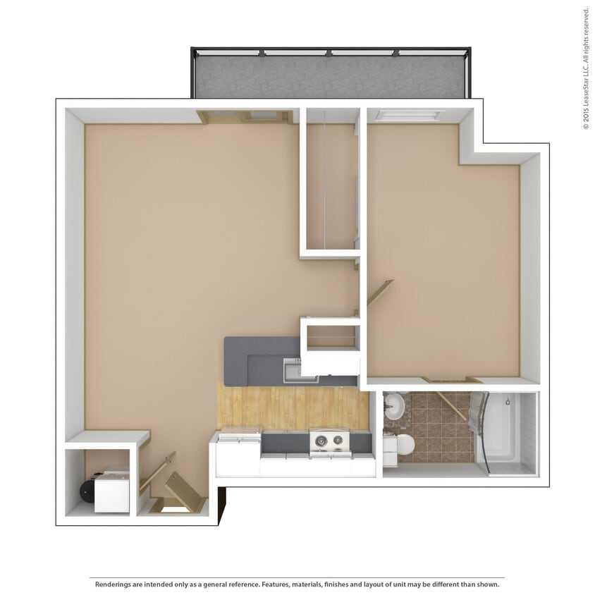 Floor Plan - 1x1h-p2