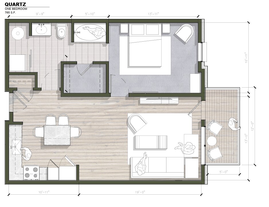 Floor Plan - West 8th - Quartz