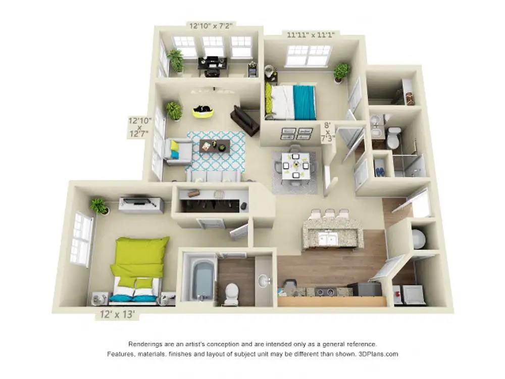Floor Plan - The Norman - Renovated