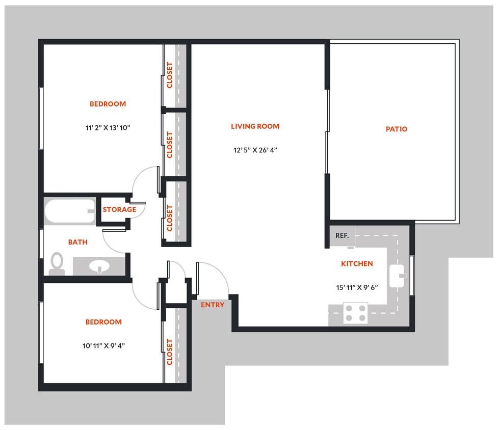 Floor Plan - Plan 2B - Classic