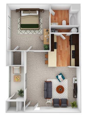 Floor Plan - A1S - Elm w/Sunroom