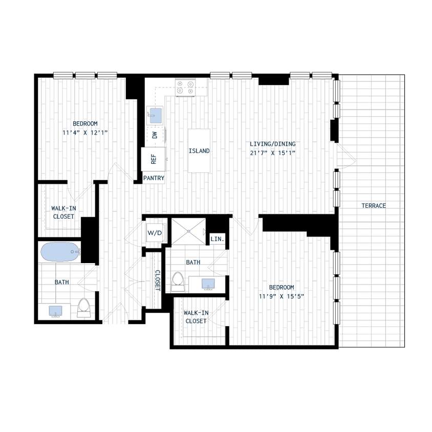 B7 floor plan The Smith - B7