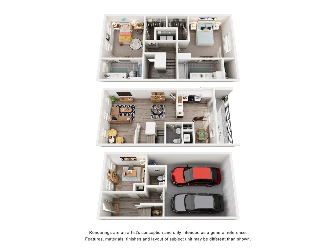 Floor Plan - Pool Townhome