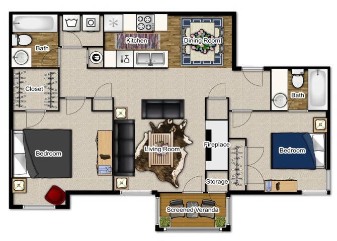 Floor Plan - Magnolia Renovated
