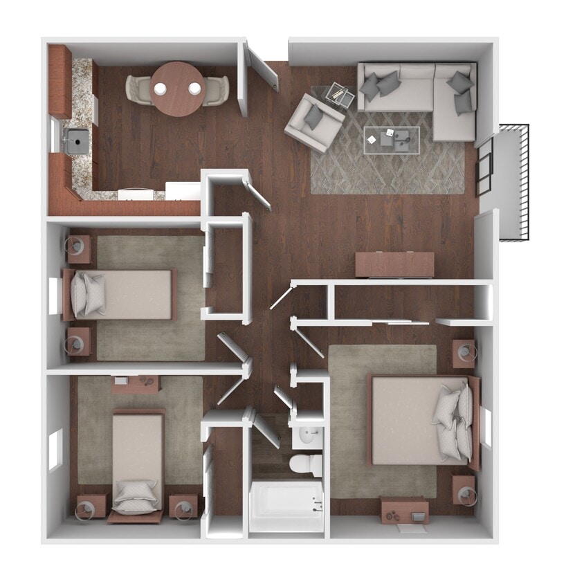 Floor Plan - Three Bedroom