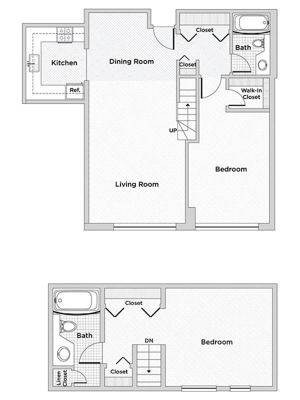 Floor Plan - Two Bedroom, Two Bath (C7)