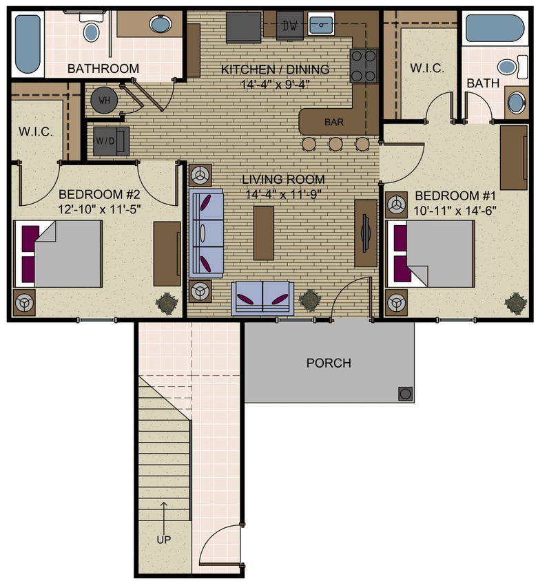 2 Bedroom Apartment - 2 Bedroom Apartment