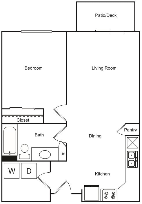 Floor Plan - A1 - 1x1
