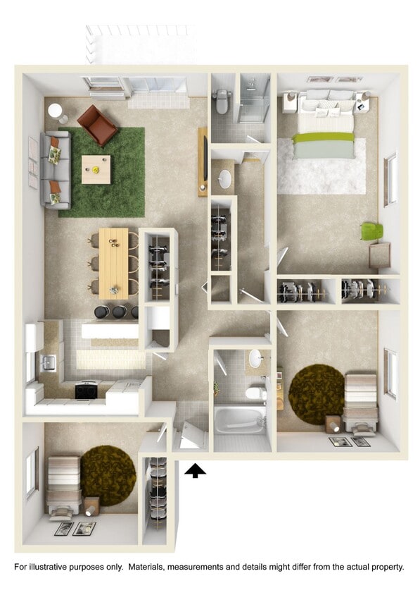 Floor Plan - RPA-3x2 (1186) F