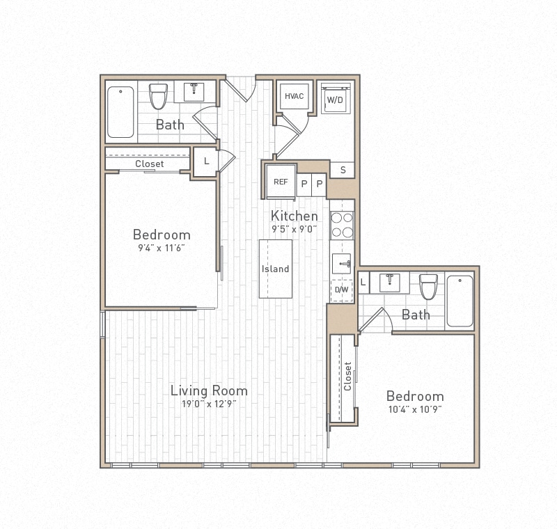 Floor Plan - B7B - Rise