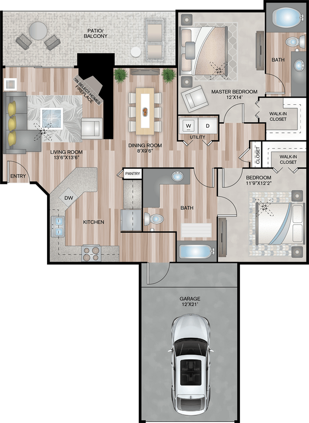 Floor Plan - Cypress