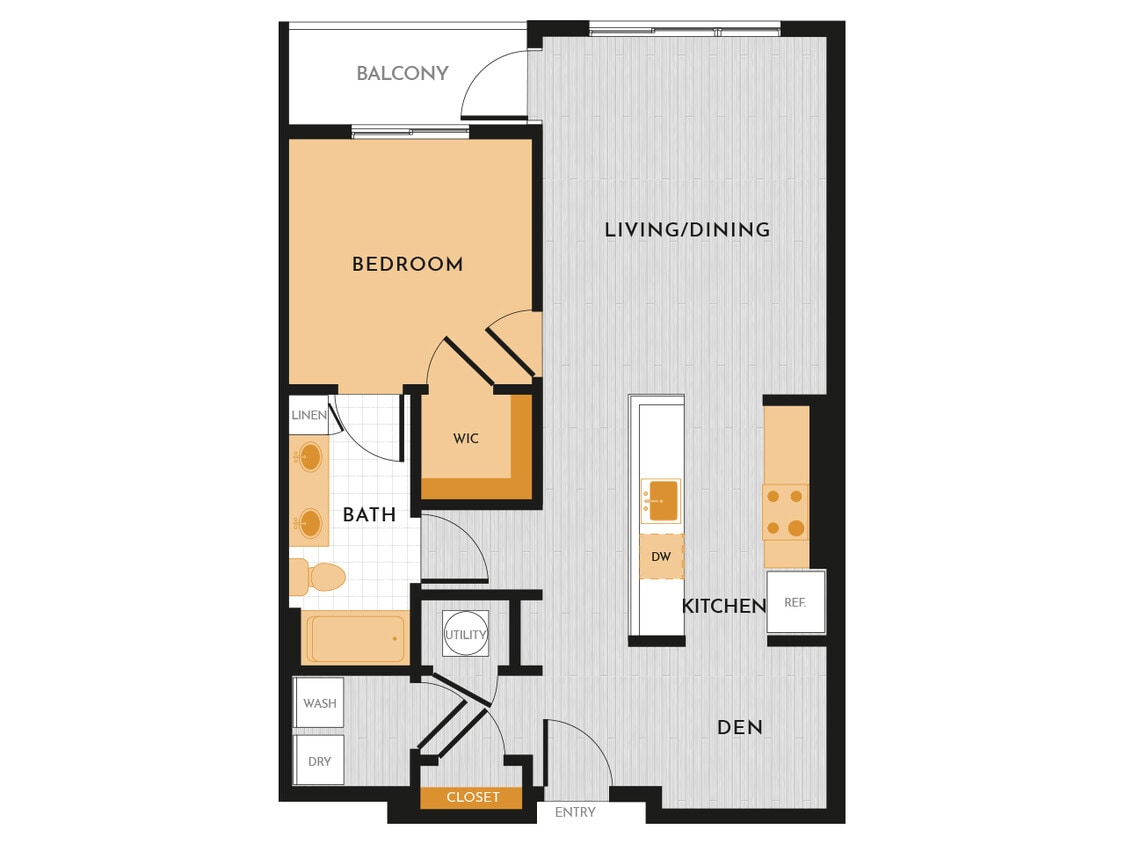 Floor Plan - A09 (With Den)