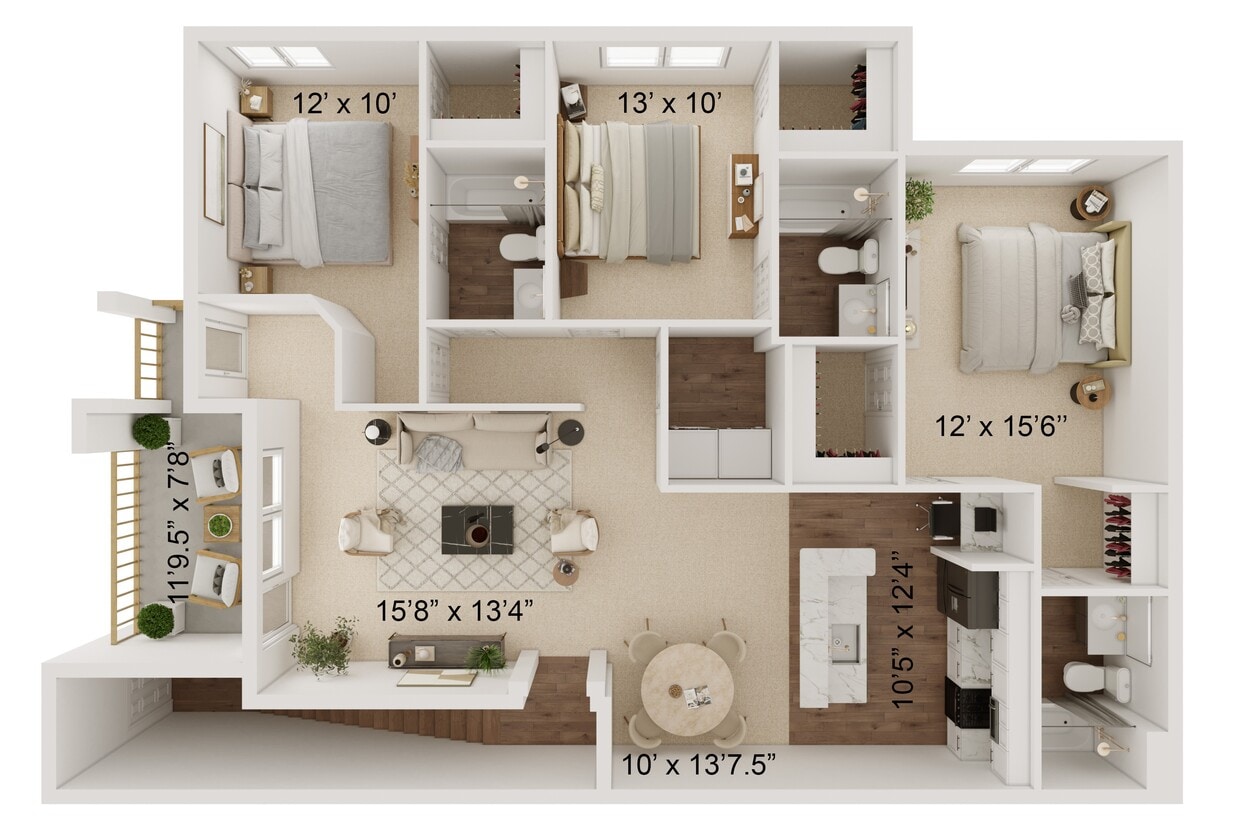 Floor Plan - Mill Stone C3BR2