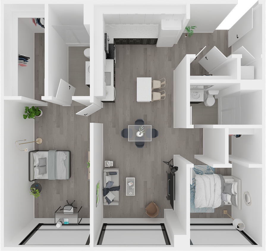 Floor Plan - 2x2