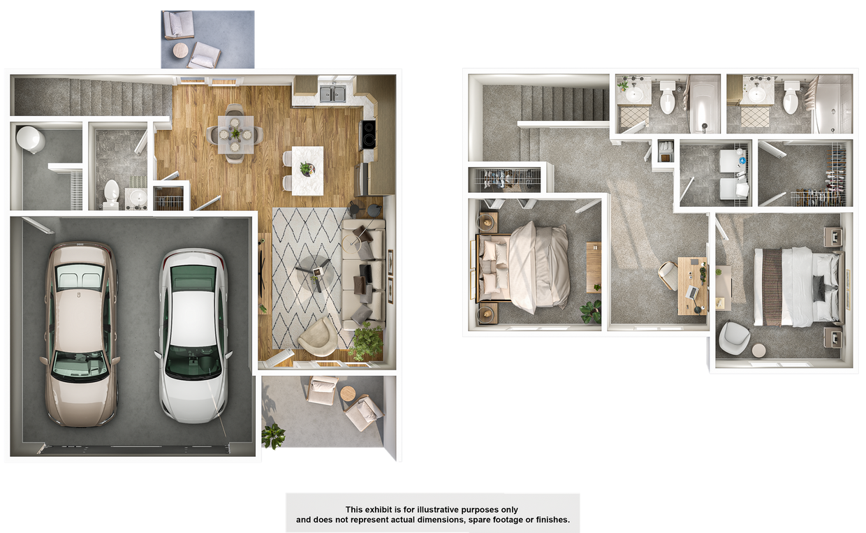 Floor Plan - Sade - Townhome(IK2D)