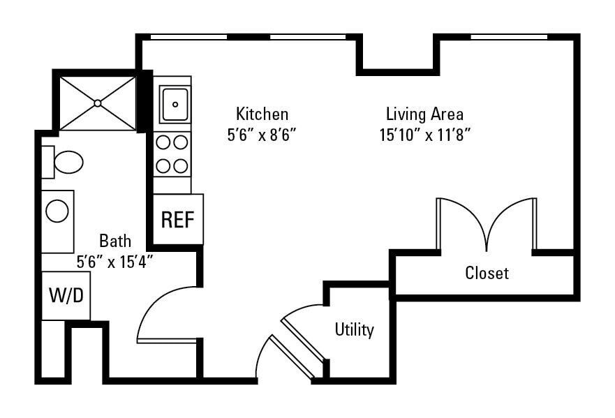 Floor Plan - Studio