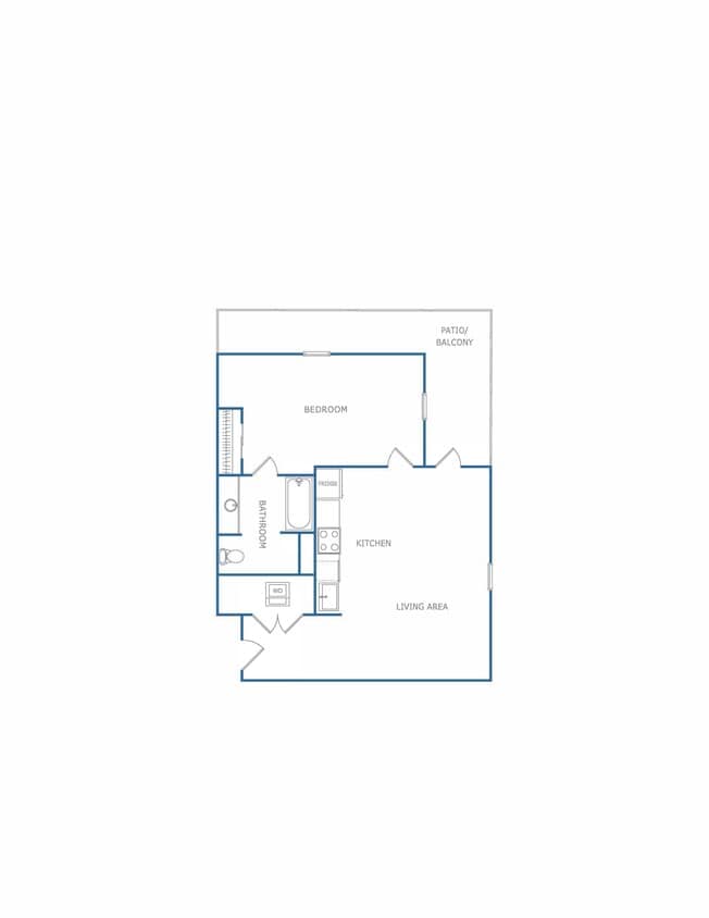 Floor Plan - 1E-1x1