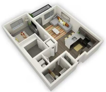 Floor Plan - One Bedroom A