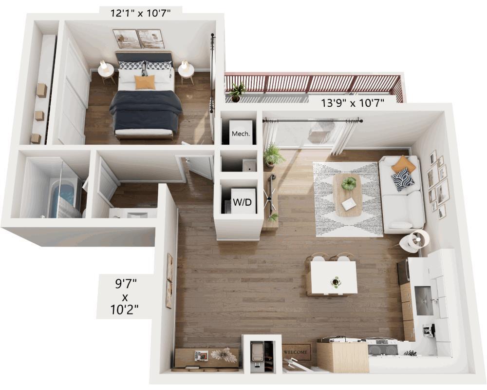 Floor Plan - Embarcadero (A1D)