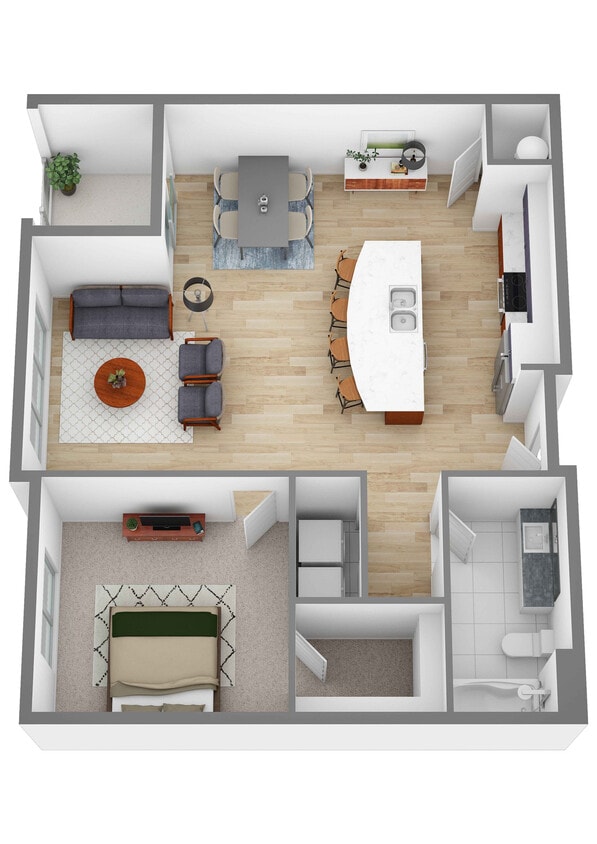 1 Bedroom | 1 Bath | 787 SF - Kate