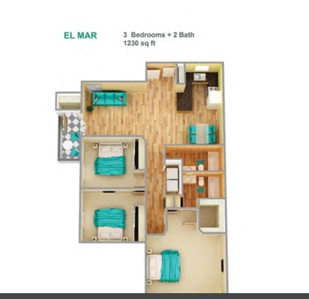 Floor Plan - 3x2