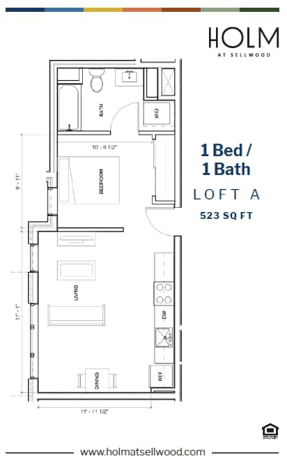 Floor Plan - 1x1A_L