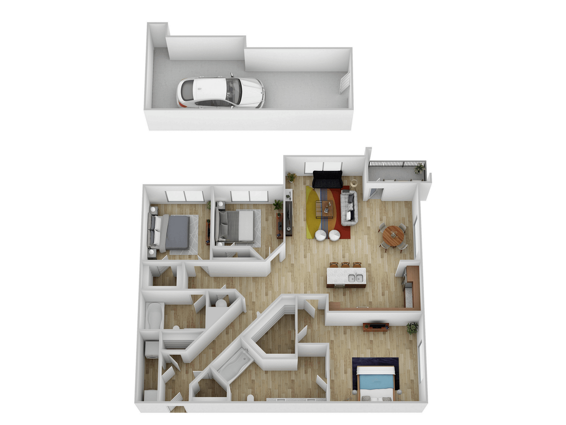 Katy Ranch 1388 SF 2025 - 3 Bed, 2 Bath with Garage