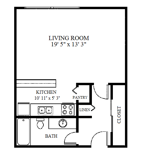 Floor Plan - Studio