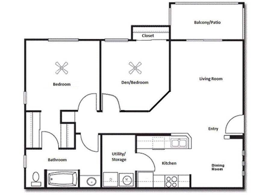 Floor Plan - 1+Den