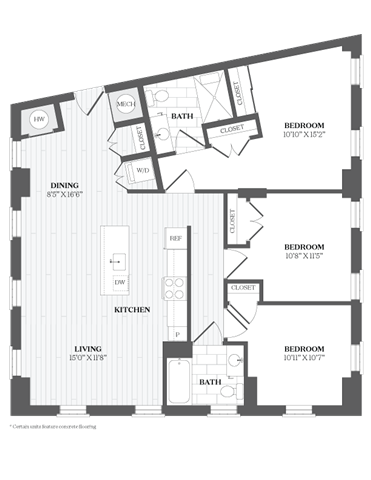 Floor Plan - 3 Bed/2 Bath-C2.MT 367 Orange