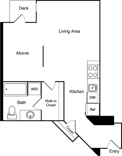 Floor Plan - Studio 422 NW