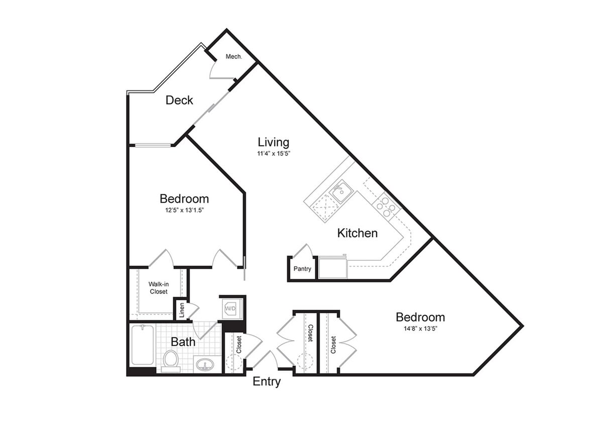 1-Bedroom 1-Bathroom | 1,051 sqft - 1-Bedroom 1-Bathroom | 1,051 sqft
