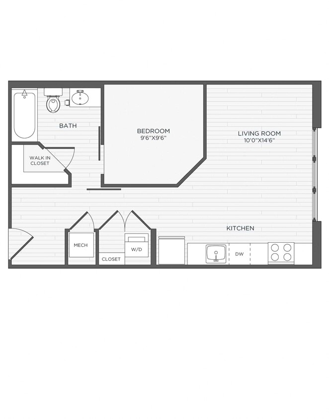 Floor Plan - Studio-S1 - Mariner