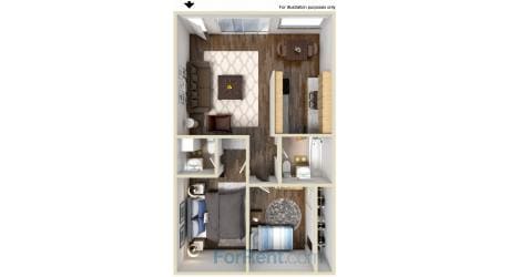 2 Bedroom 2 Bath - B2-920