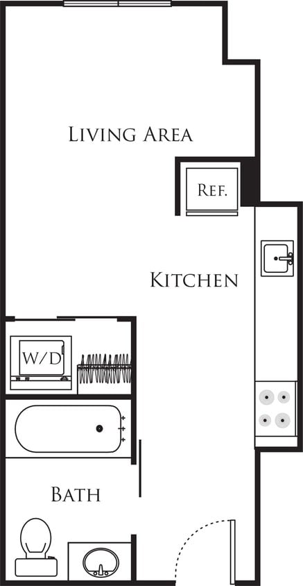 Floor Plan - Micro Studio - A8B