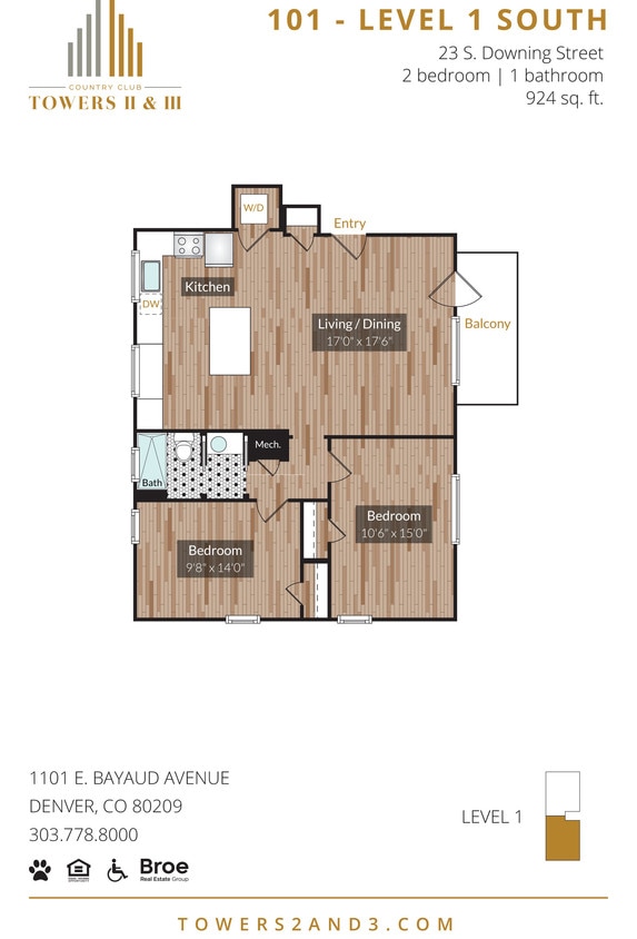 Floor Plan - 23 S. Downing- 1st Floor