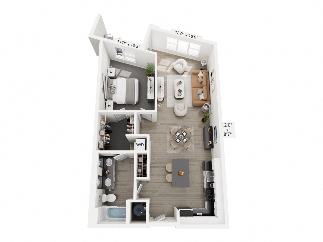 Floor Plan - Monochrome