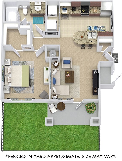 Floor Plan - San Sebastian with Fenced-In Yard
