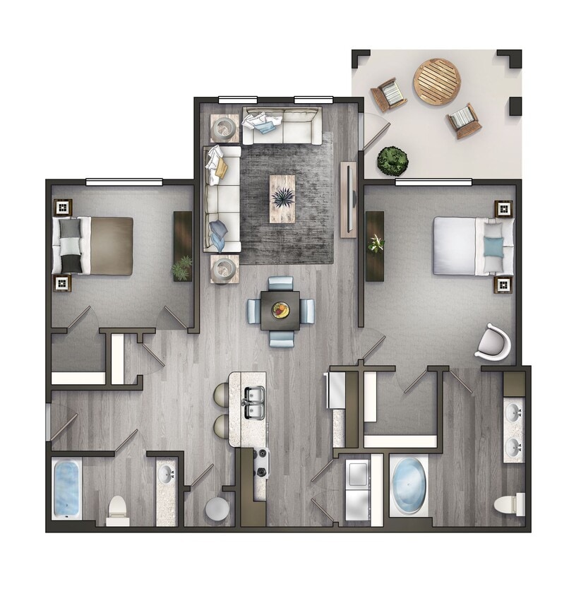 Floor Plan - B1 - 2/2 (Sharps Ridge)