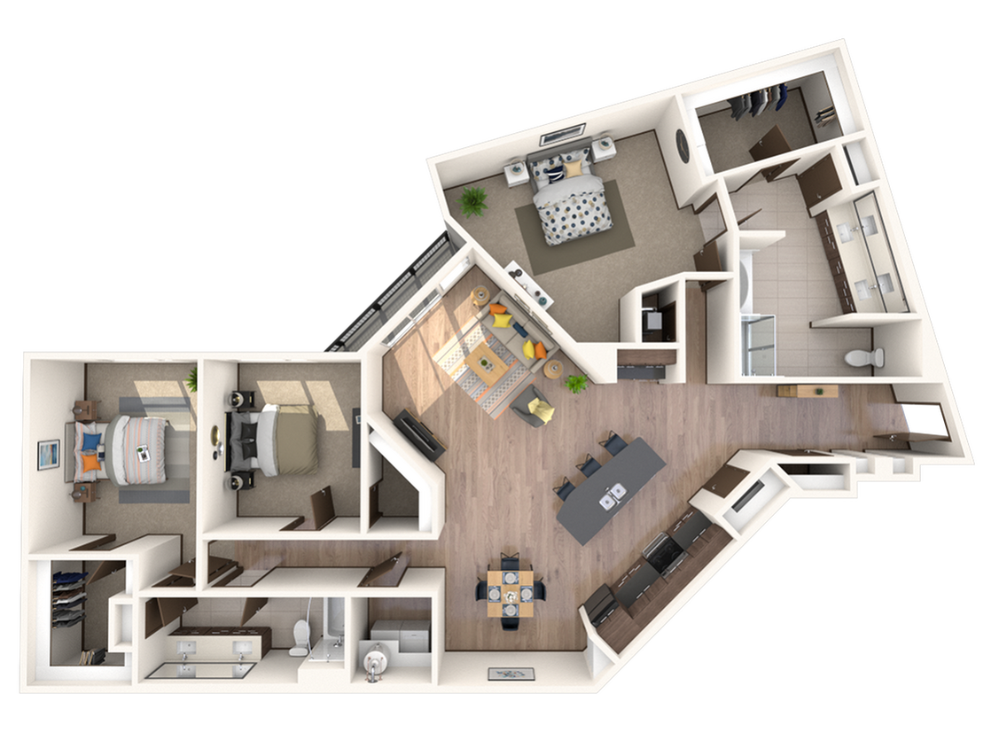 3 Bedroom | 2 Bath | 1799 SF - C2