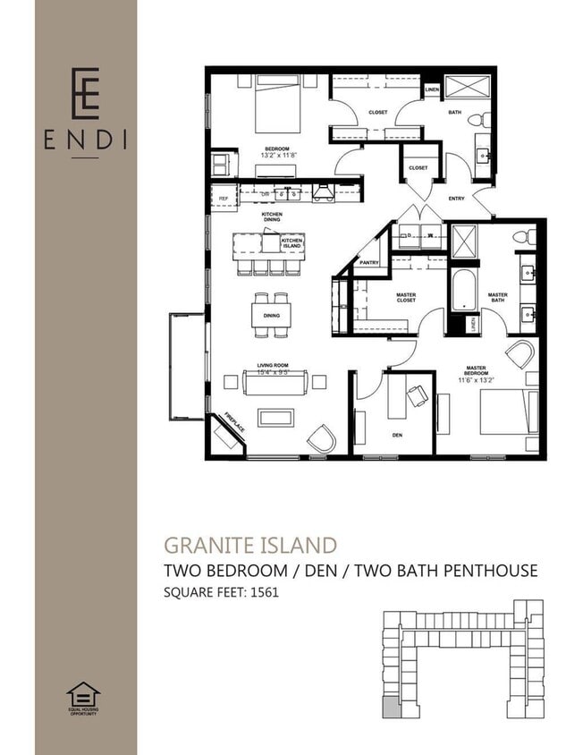 Floor Plan - Granite Island