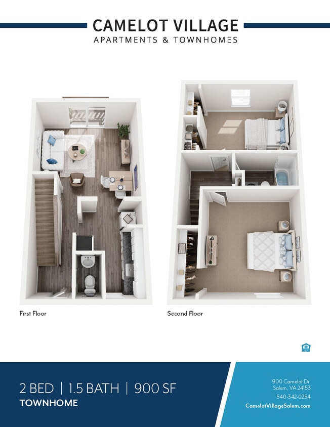 Floor Plan - 2 Bedroom TH