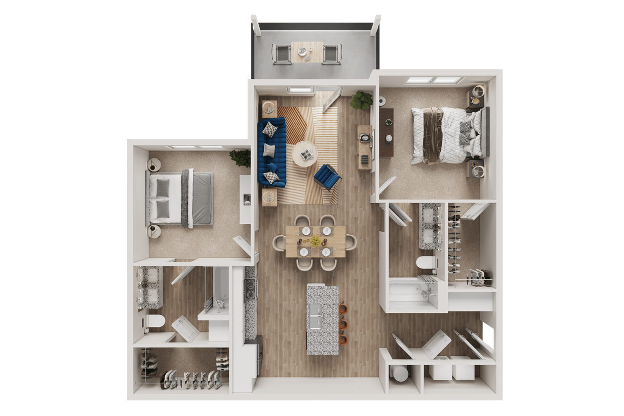 Floor Plan - Two Bedroom