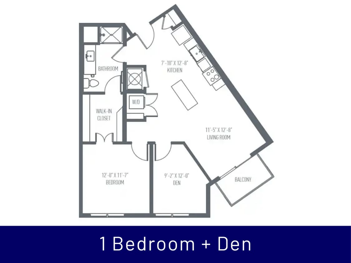 Floor Plan - C5 - One Bedroom + Den
